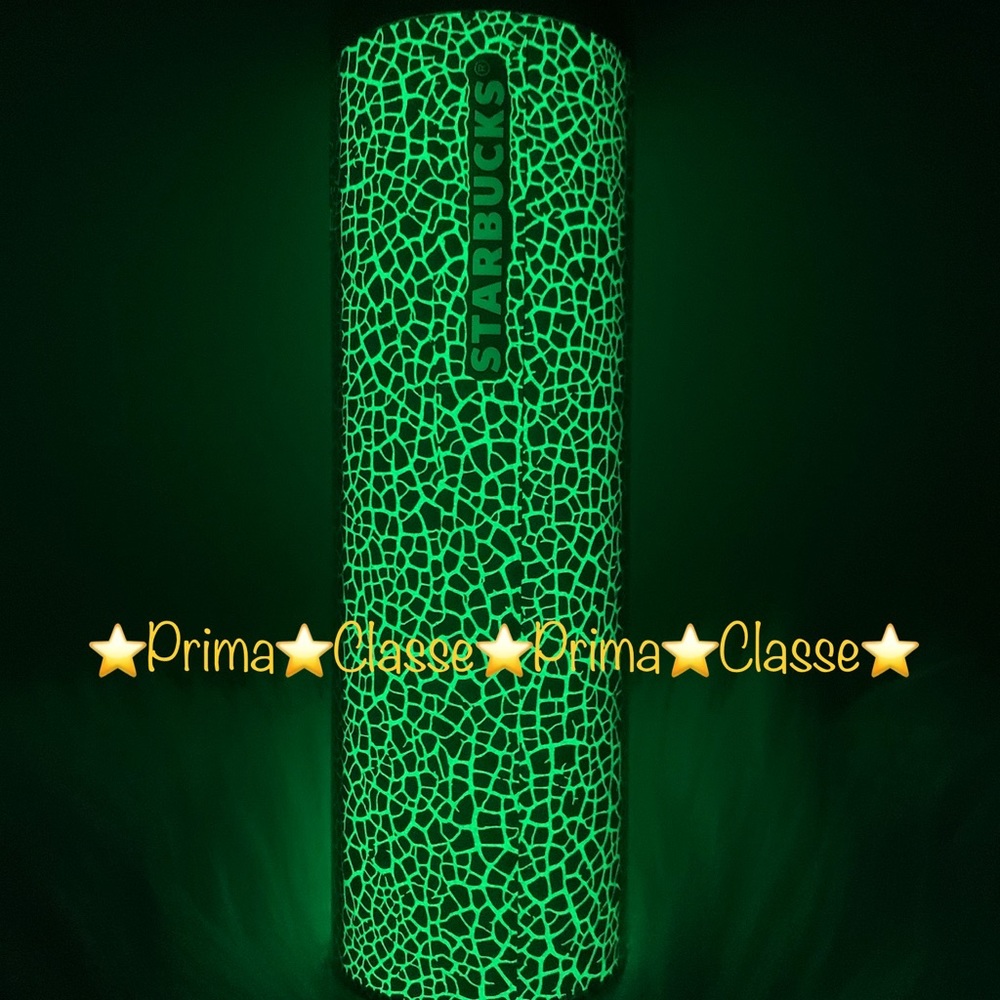 Starbucks Glow in The Dark Cup GITD Crackled Hot Tumbler 16oz Halloween NWT 2022